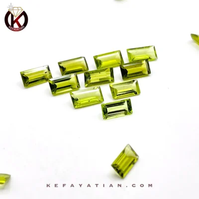 زبرجد تراش مستطیل faceted کد 50