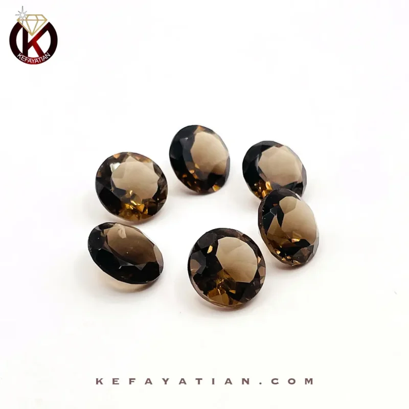 کوارتز کد 25 تراش faceted دایره