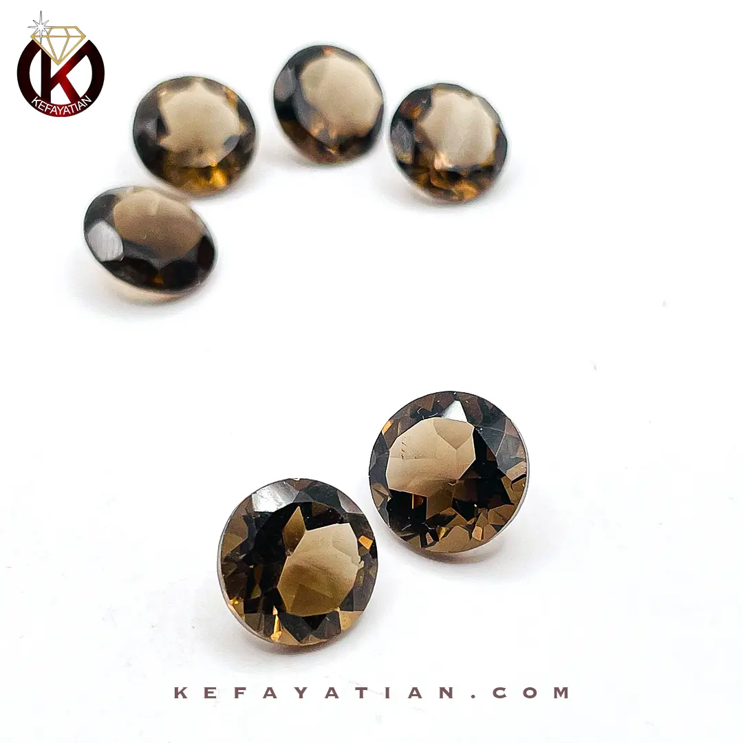 کوارتز تراش دایره faceted کد 25