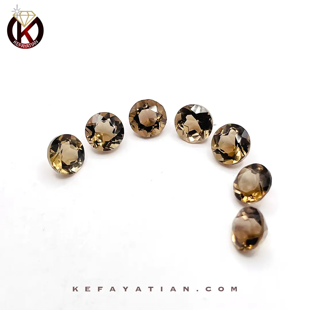 کوارتز کد 30 تراش دایره faceted