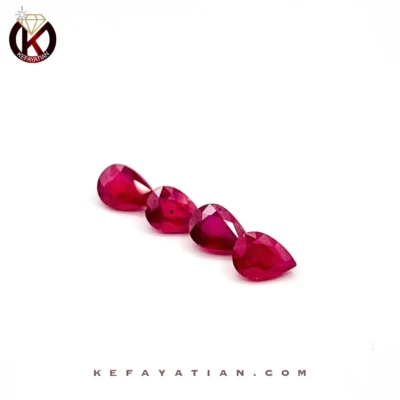 یاقوت سرخ اشک تراش Faceted کد 57