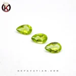 زبرجد تراش faceted pear کد 36 کیفیت AA