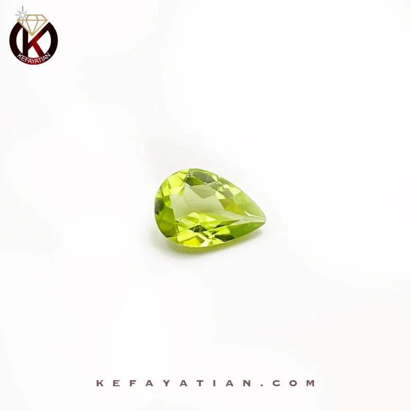 زبرجد تراش pear faceted کیفیت AAA