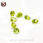 زبرجد تراش pear faceted کیفیت A