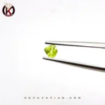 زبرجد تراش pear faceted ابعاد 4*4 mm