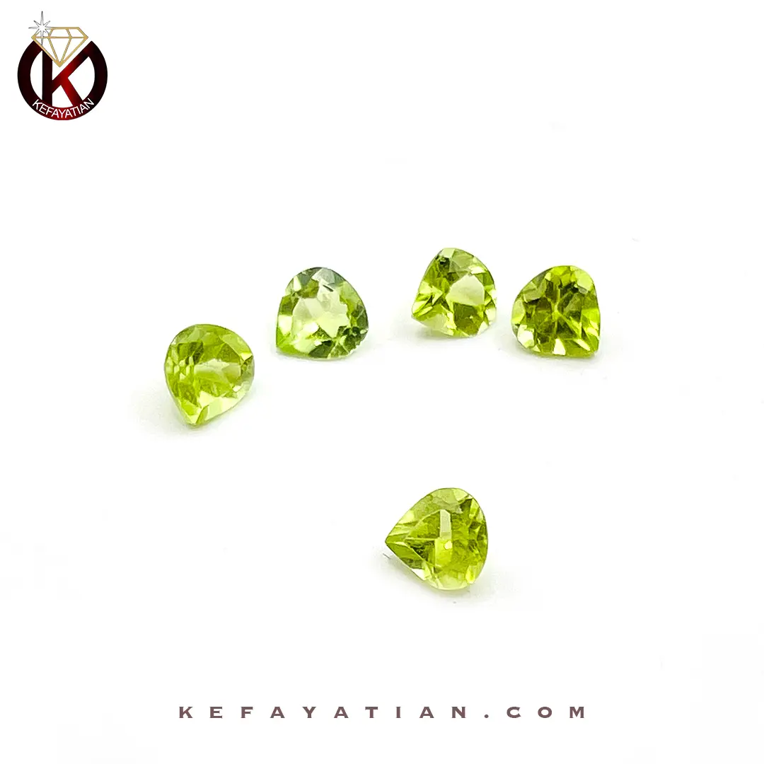 زبرجد تراش pear faceted کد 62