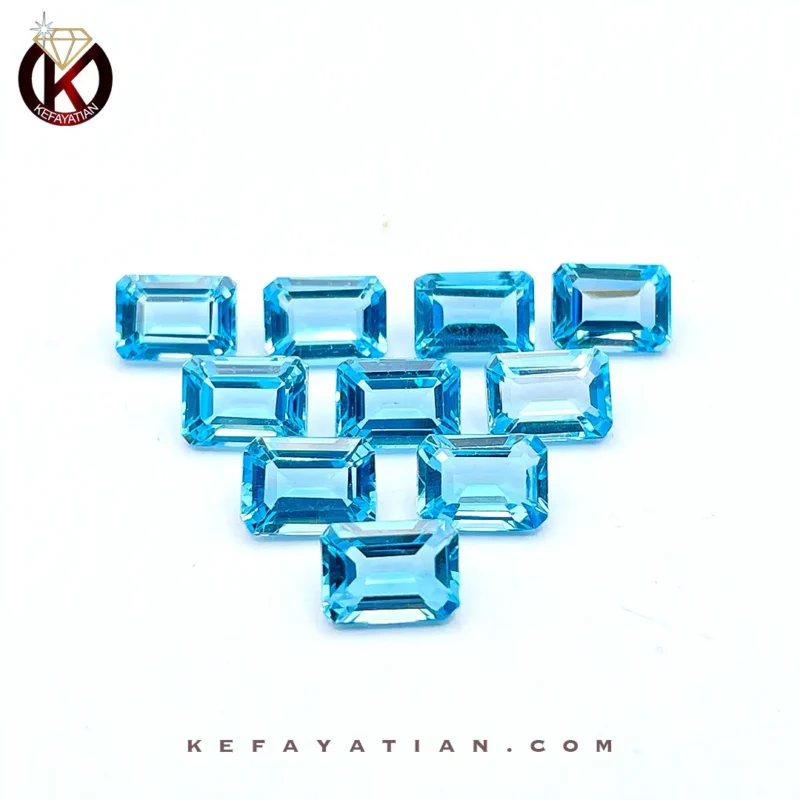 توپاژ تراش faceted Cushion کد 59