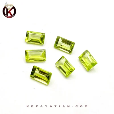 زبرجد تراش faceted step cut کد 57