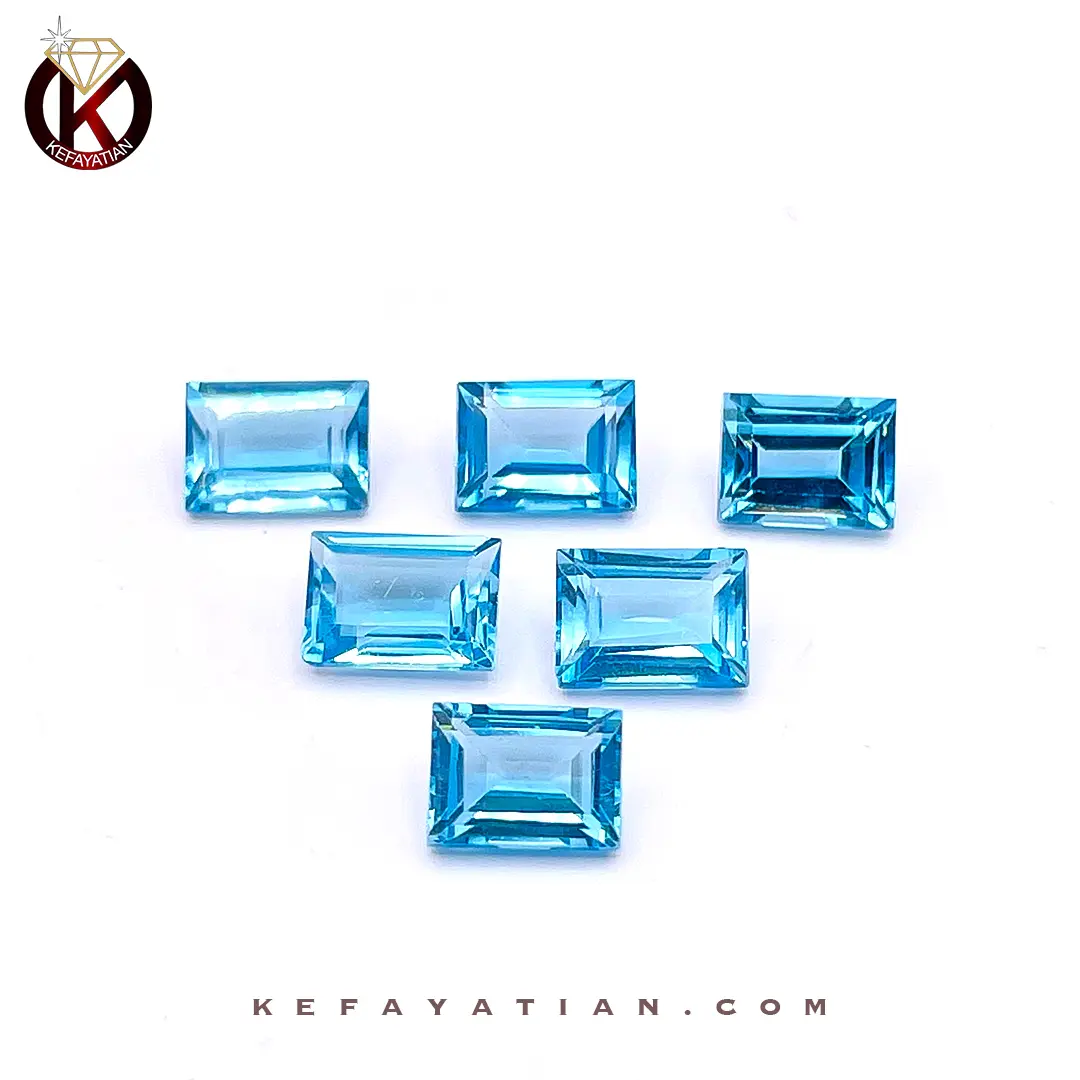 توپاژ تراش step cut faceted کد 58