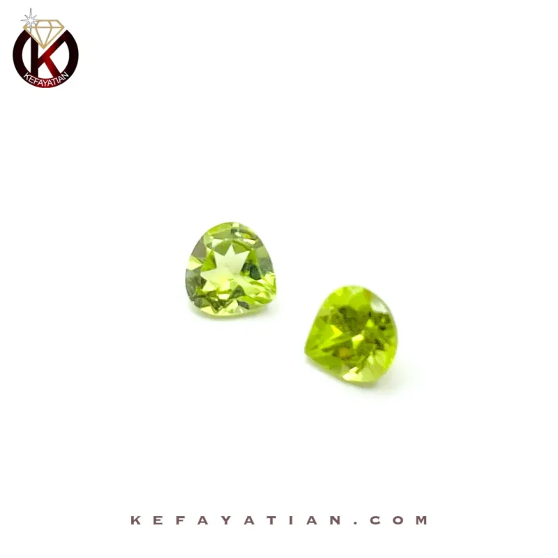 زبرجد تراش pear faceted کد 61