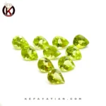 زبرجد تراشpear faceted کیفیت AA ابعاد 4*5 mm