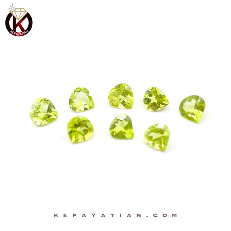 زبرجد تراش pear faceted کیفیت A