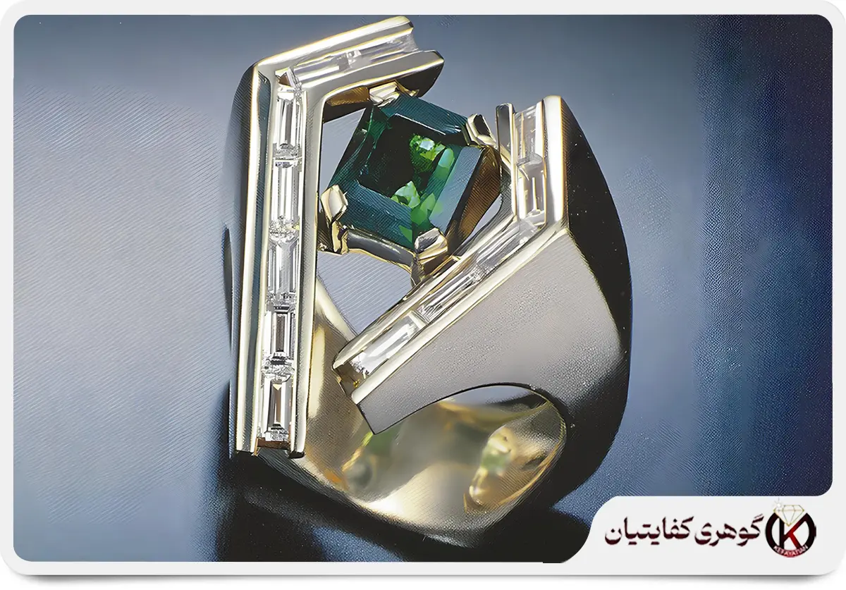 زیبایی خیرهکننده زمرد پنجشیر در یک انگشتر فاخر. این سنگ ۱.۵۲ قیراطی، نشاندهنده ورود زمردهای باکیفیت افغانستان به بازار جهانی جواهرات لوکس است.
