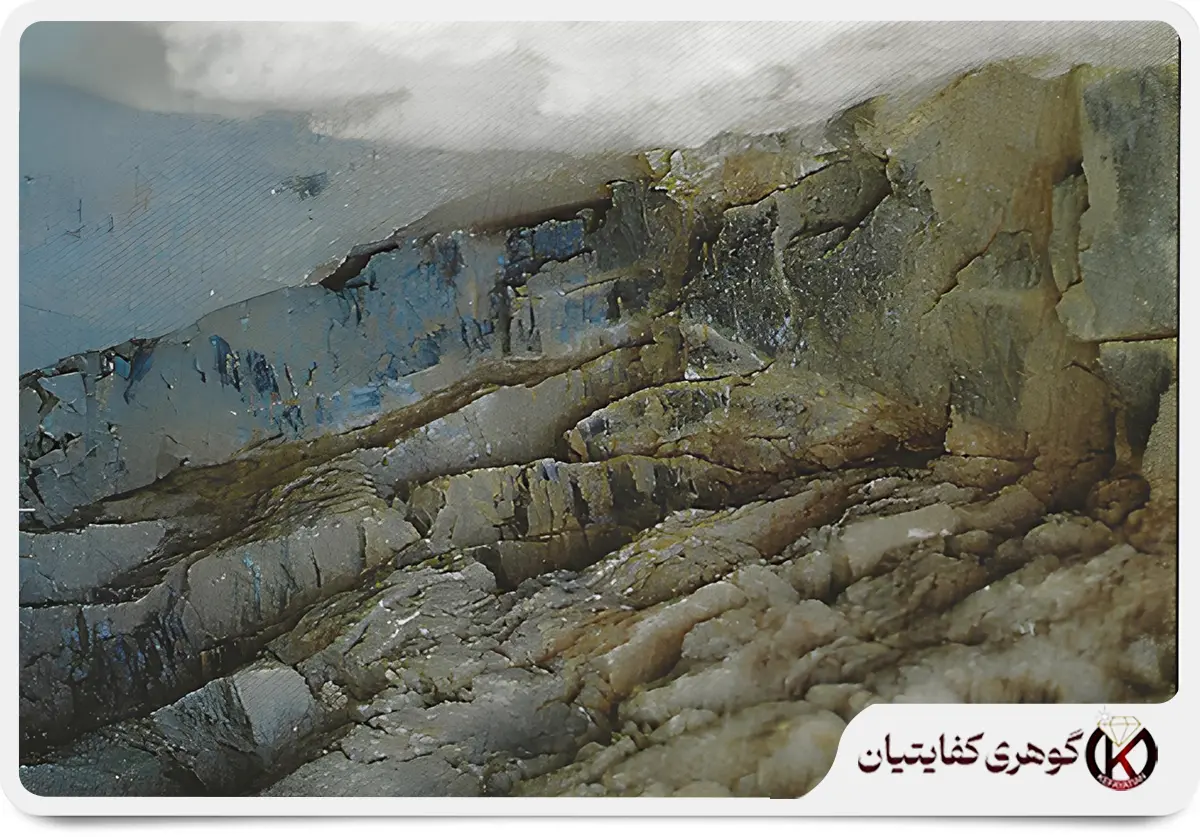 رگههای امید در دل سنگ. زمرد پنجشیر در محل تلاقی رگههای کوارتز و آنکریت با سنگهای آذرین قدیمیتر تشکیل میشود. این تصویر، ساختار زمینشناسی دقیقی را نشان میدهد که معدنچیان برای یافتن این گوهر گرانبها دنبال میکنند.